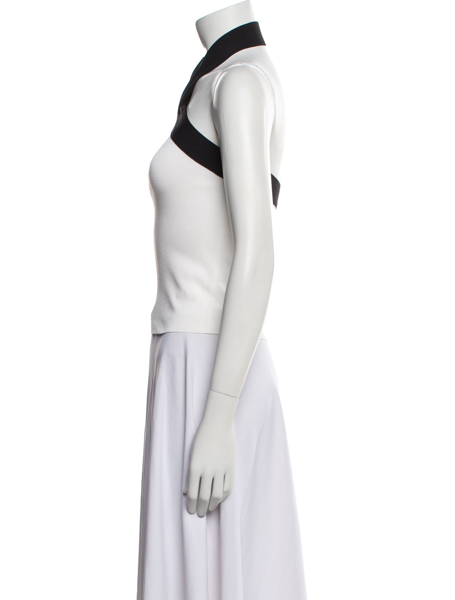 Valentino Halterneck Sleeveless Crop Top