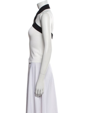 Valentino Halterneck Sleeveless Crop Top