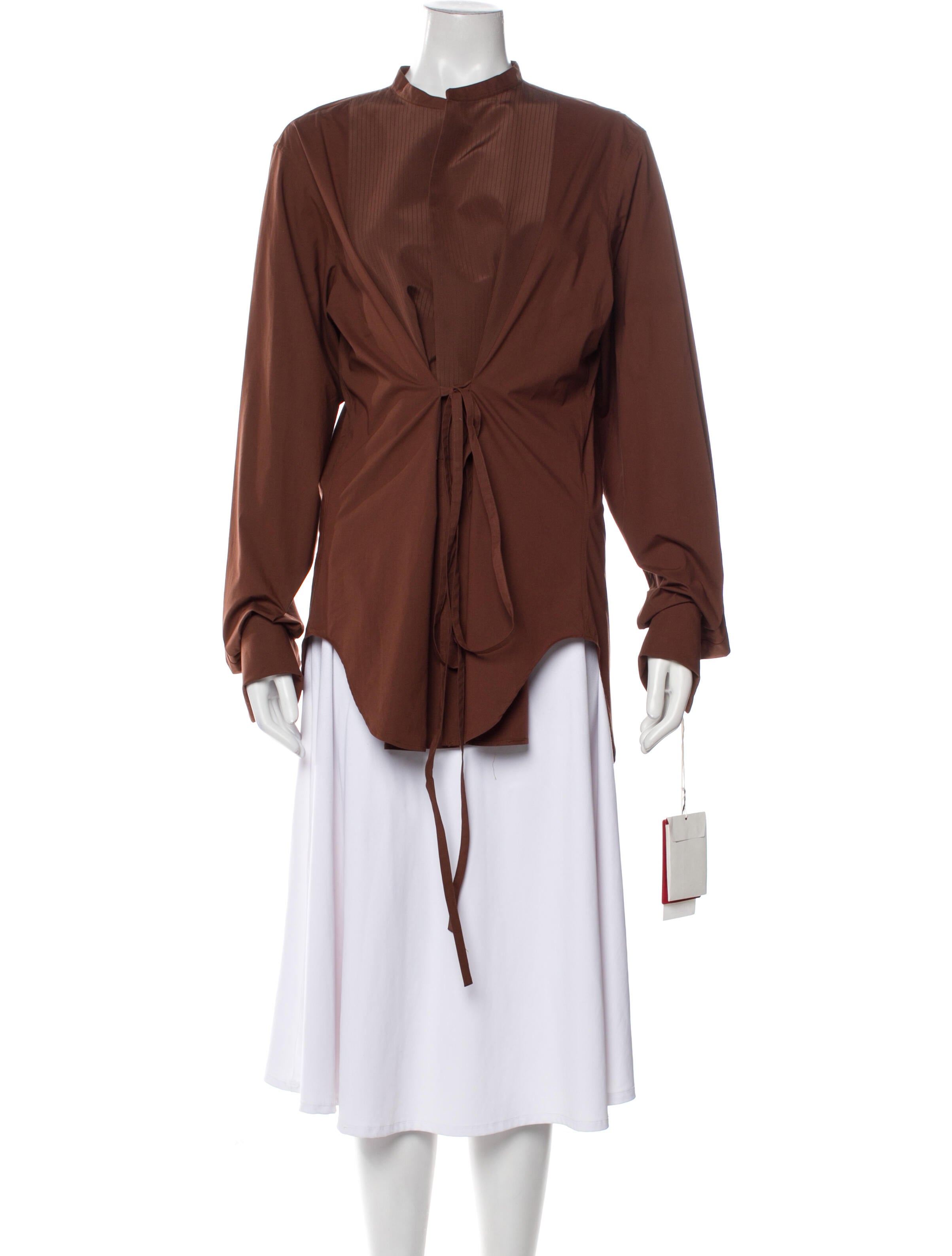 Valentino Mock Neck Long Sleeve Blouse w/ Tags