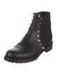 Valentino Rockstud Accents Leather Chelsea Boots