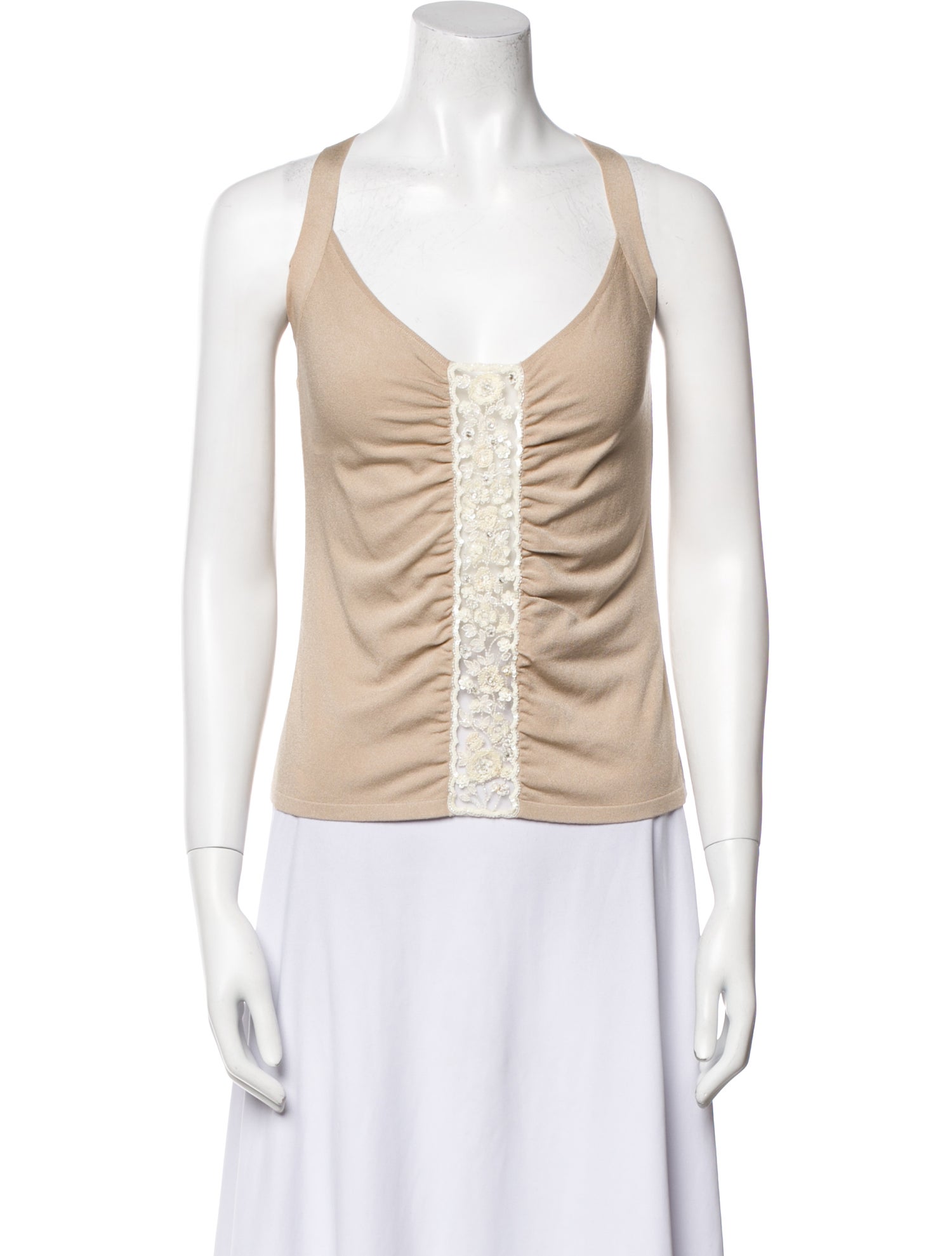 Valentino V-Neck Sleeveless Top