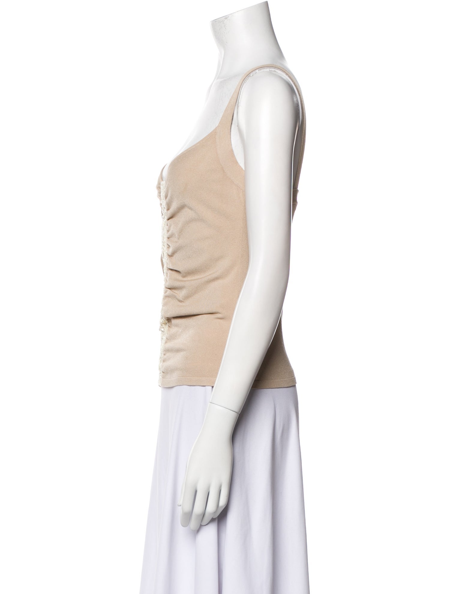 Valentino V-Neck Sleeveless Top