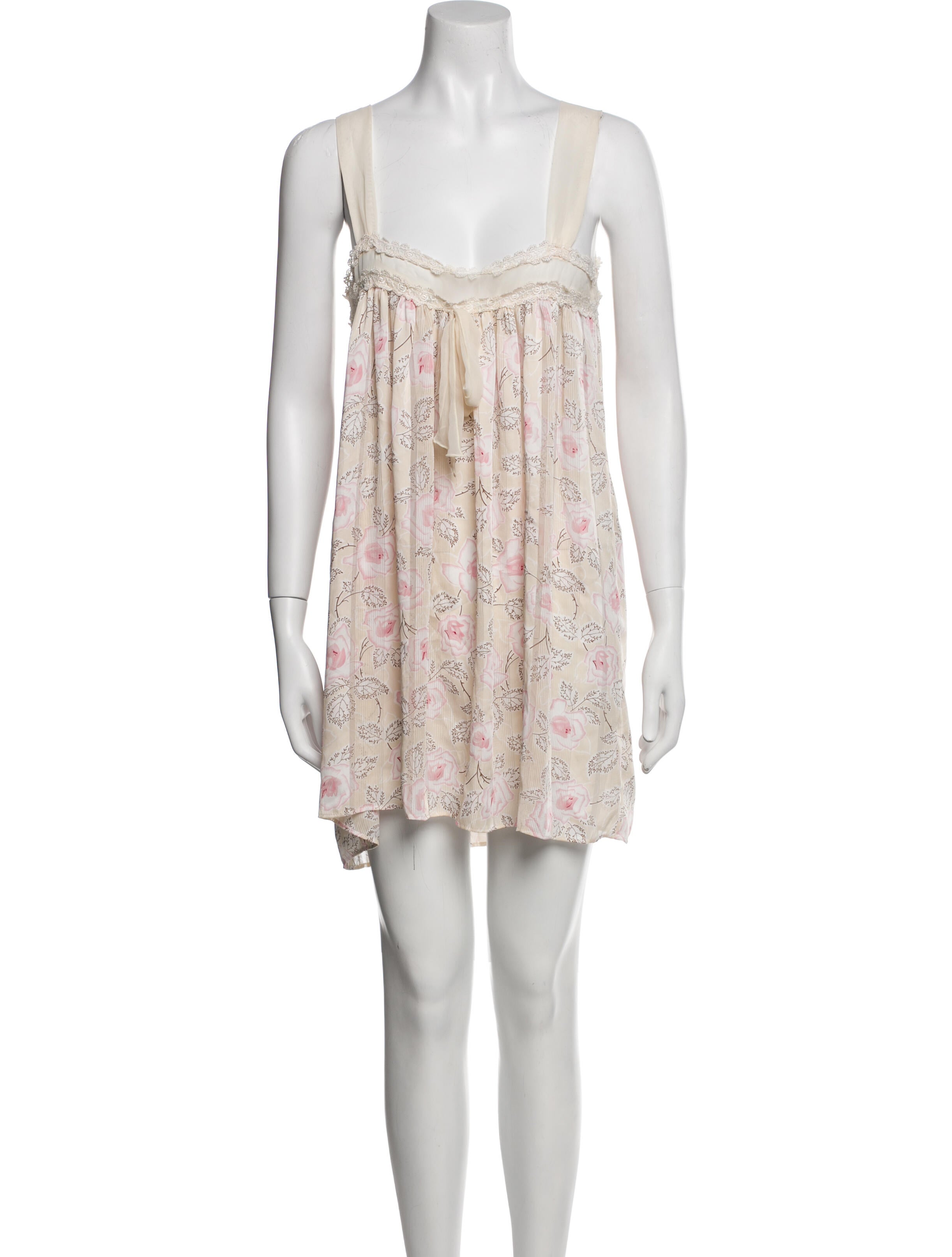 Valentino Floral Print Mini Dress