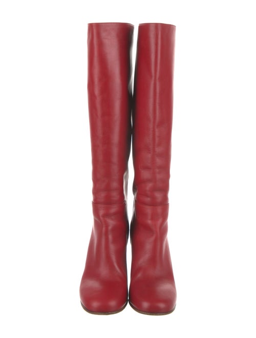 Valentino Rockstud Accents Leather Boots