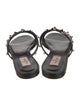 Valentino Rockstud Accents Leather Mules