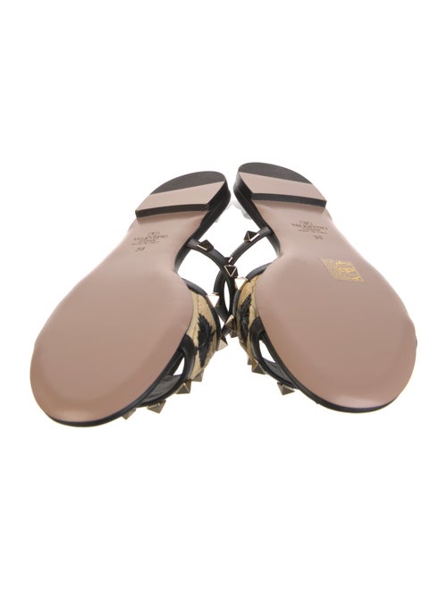 Valentino Rockstud Accents Leather Mules