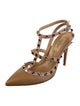 Valentino Rockstud Accents Leather T-Strap Pumps