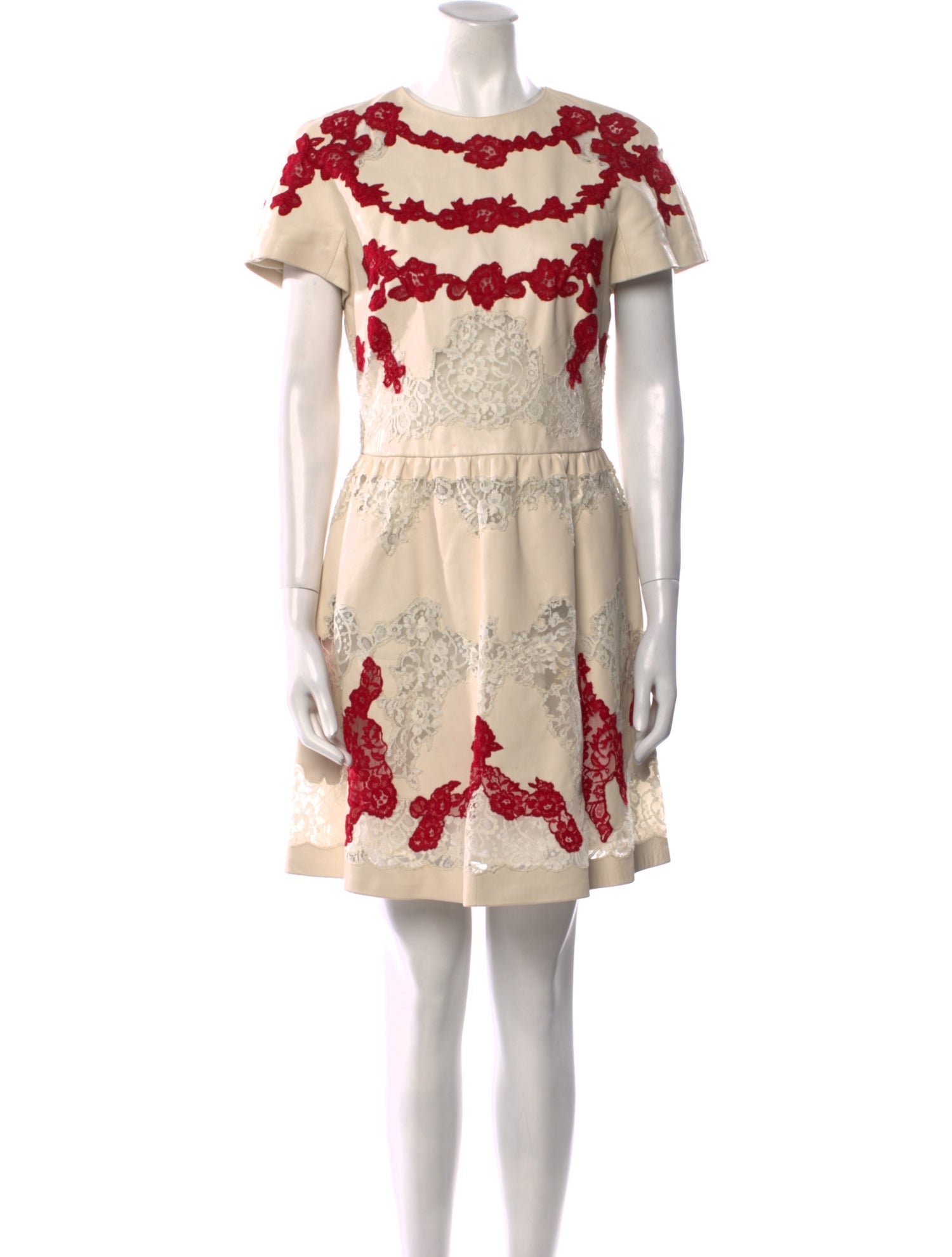 Valentino Leather Mini Dress