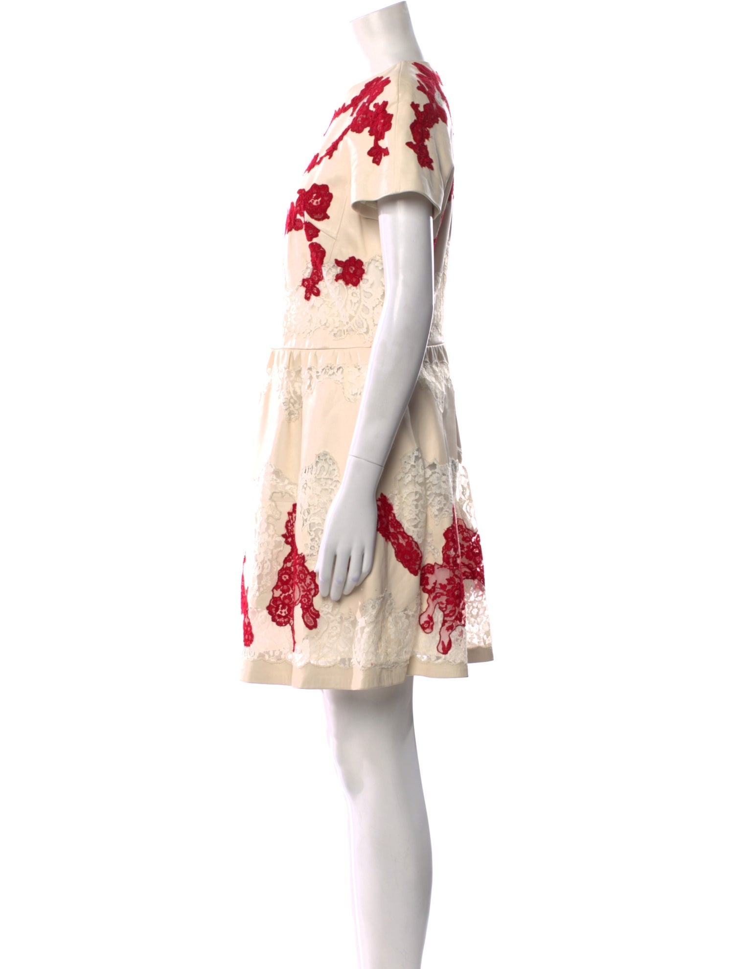 Valentino Leather Mini Dress