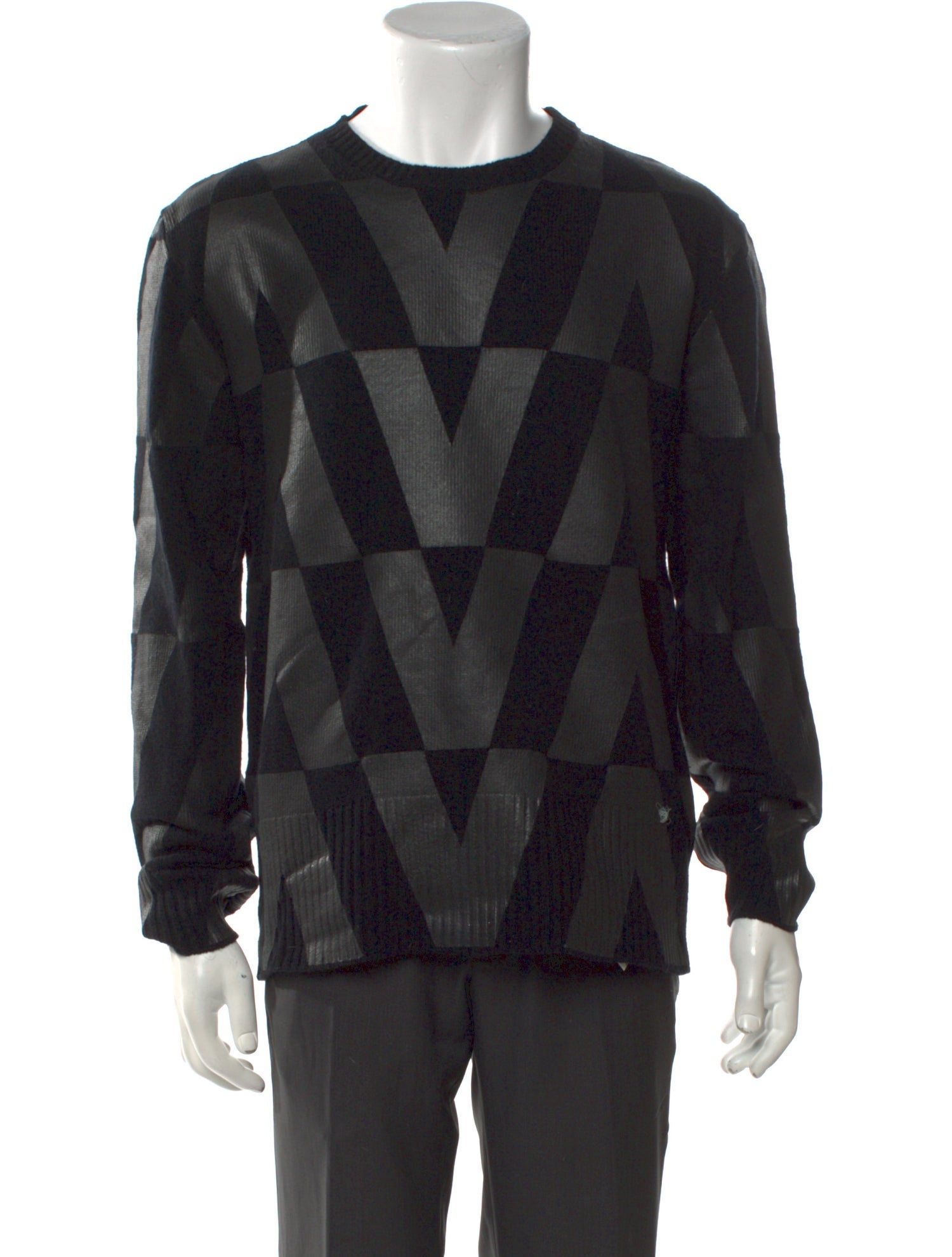Valentino Virgin Wool Printed Pullover