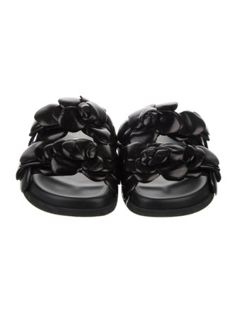 Valentino Leather Slides