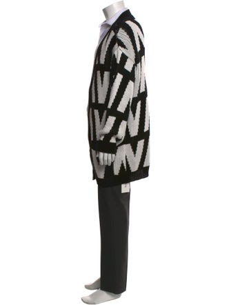 Valentino Printed V-Neck Cardigan