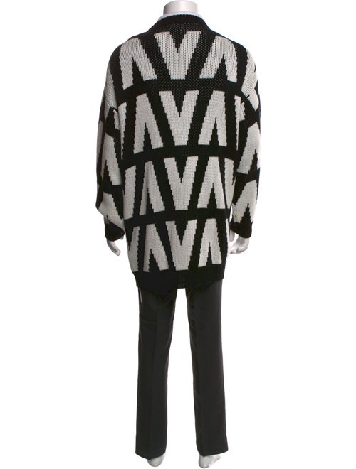 Valentino Printed V-Neck Cardigan