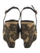 Valentino Patent Leather Animal Print Slingback Pumps