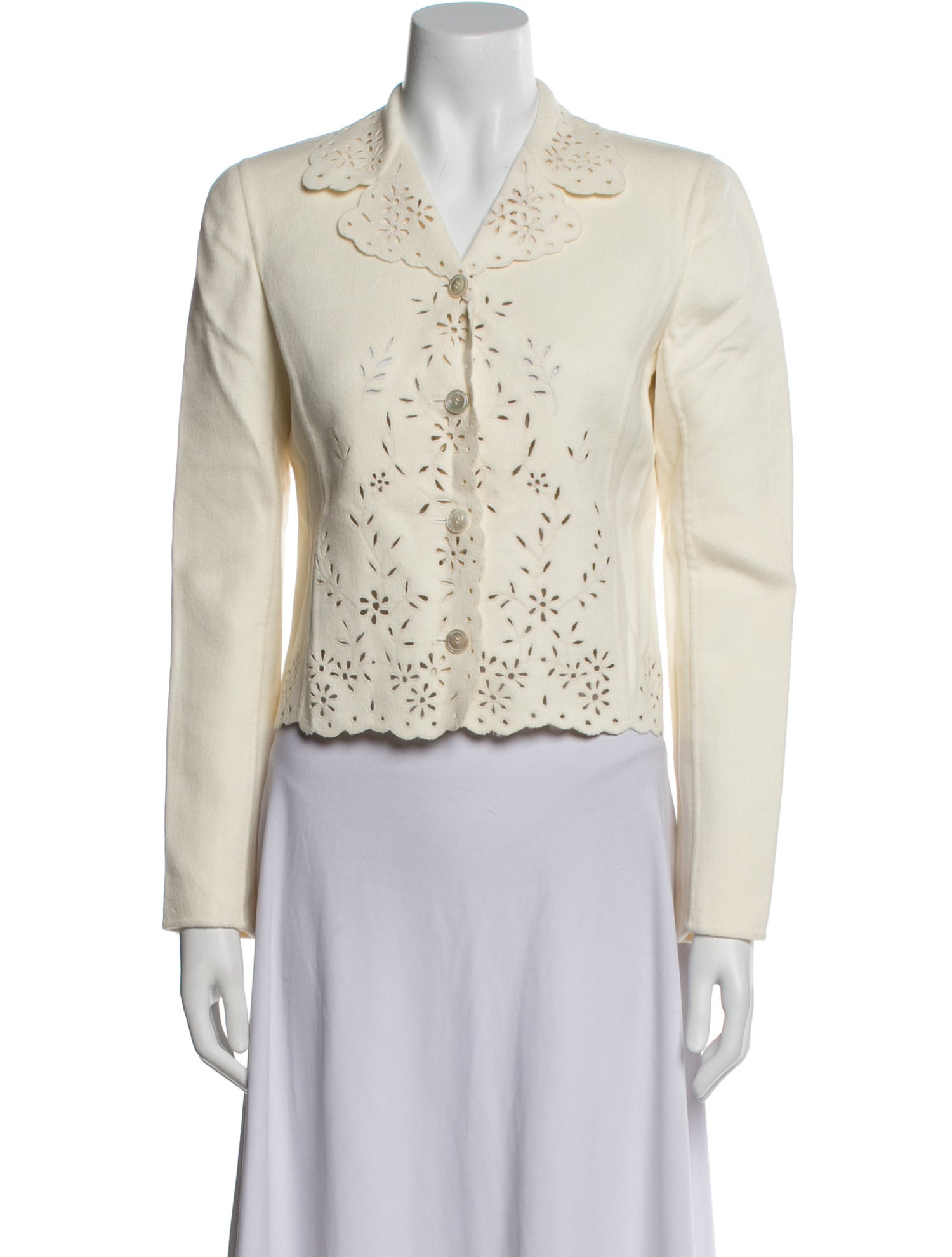 Valentino Wool Patterned Blazer