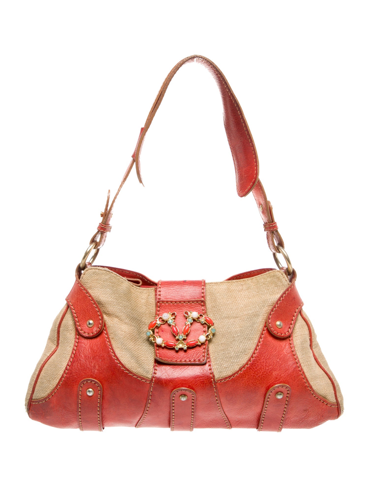 Valentino Leather Shoulder Bag