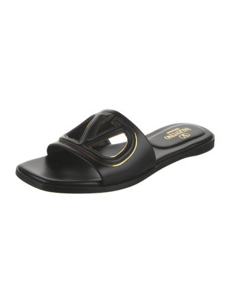 Valentino Leather Slides