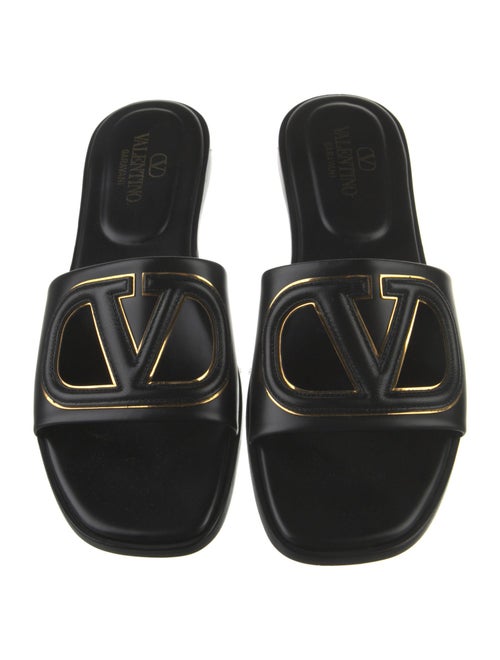 Valentino Leather Slides