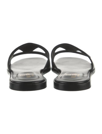 Valentino Leather Slides