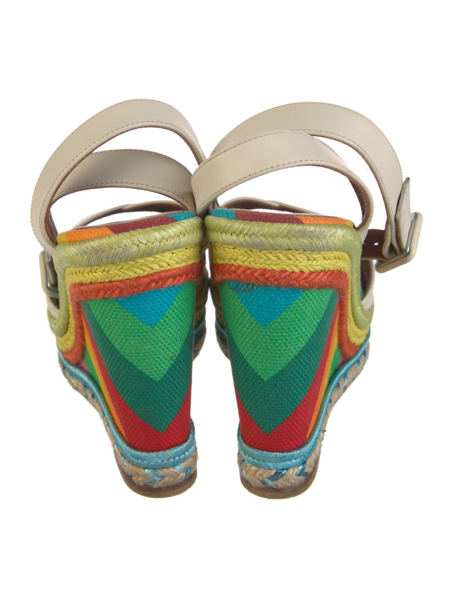 Valentino Leather Printed Espadrilles