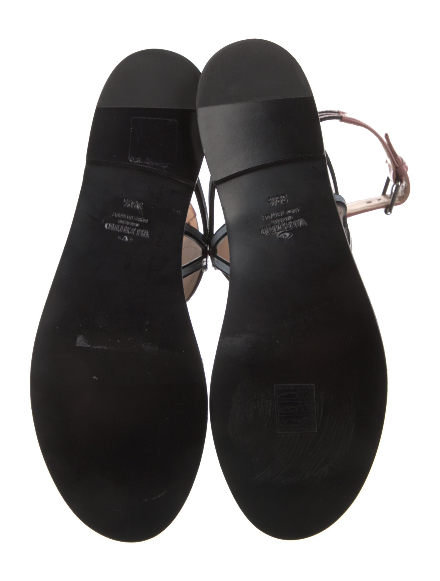 Valentino Love Blade Patent Leather Gladiator Sandals