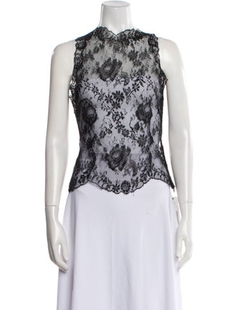 Valentino Lace Lace Pattern Top