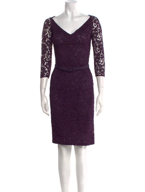 Valentino Lace Knee-Length Dress