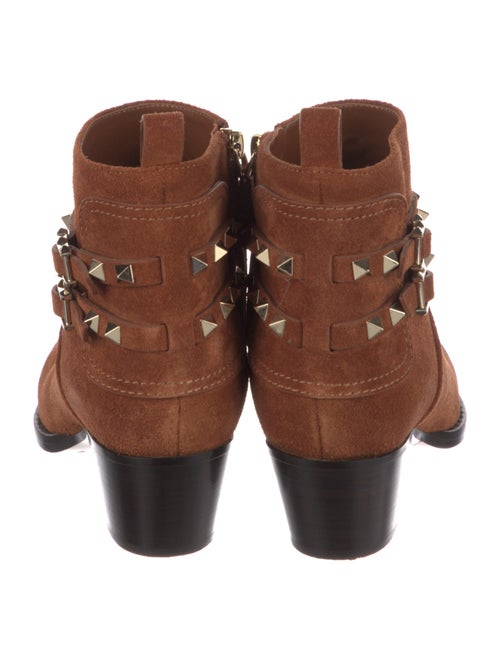 Valentino Rockstud Accents Suede Boots