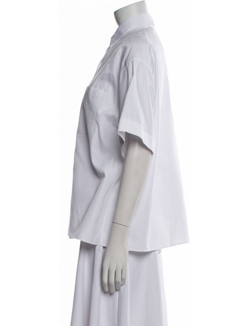 Valentino Short Sleeve Button-Up Top