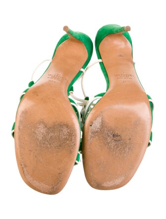 Valentino Rockstud Accents Suede Sandals