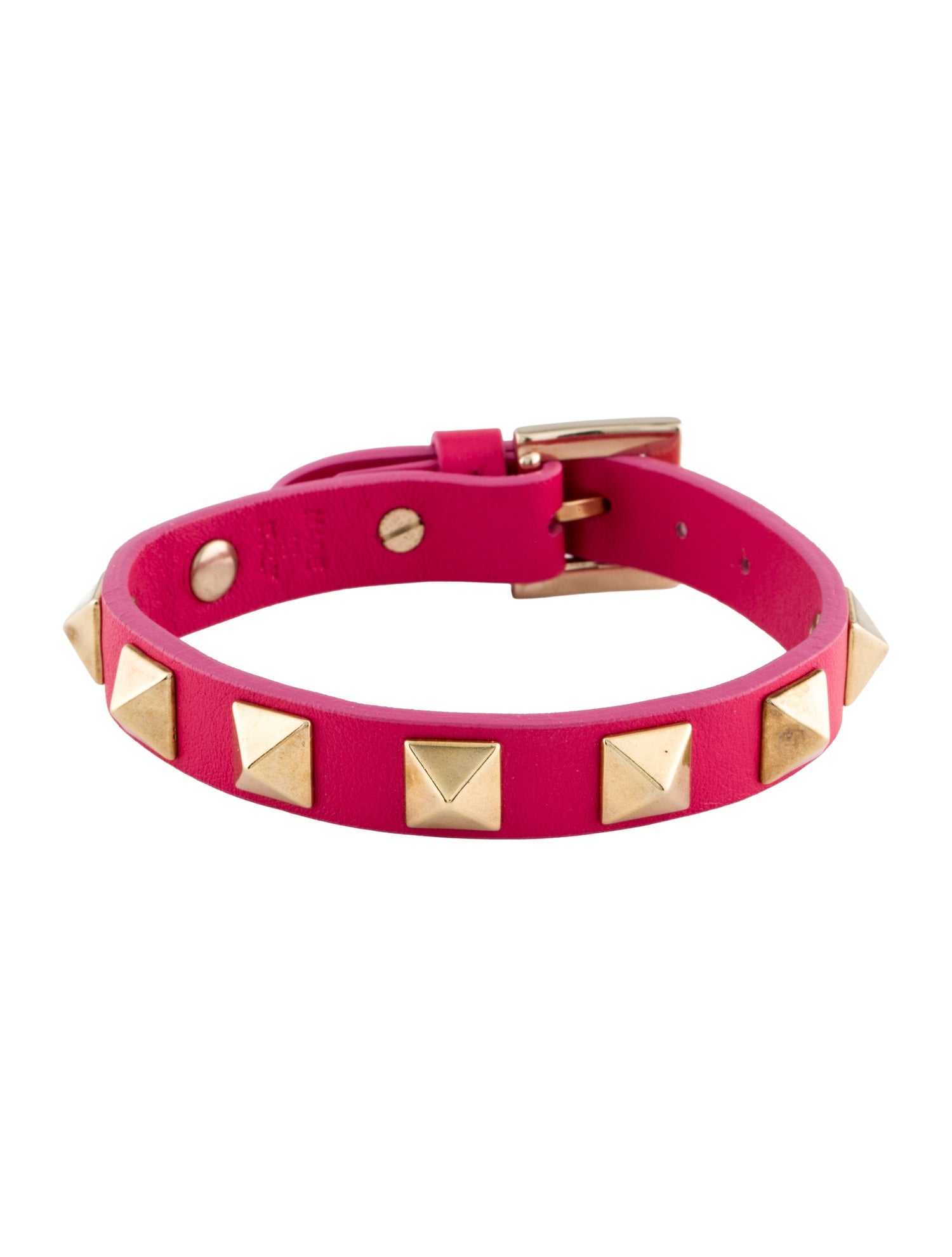 Valentino Leather Rockstud Wrap Bracelet