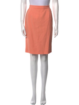 Valentino Pleated Accents Knee-Length Skirt