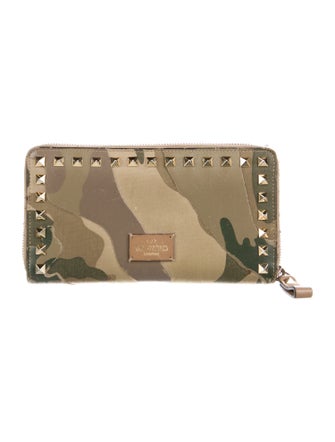 Valentino Canvas Printed Continental Wallet