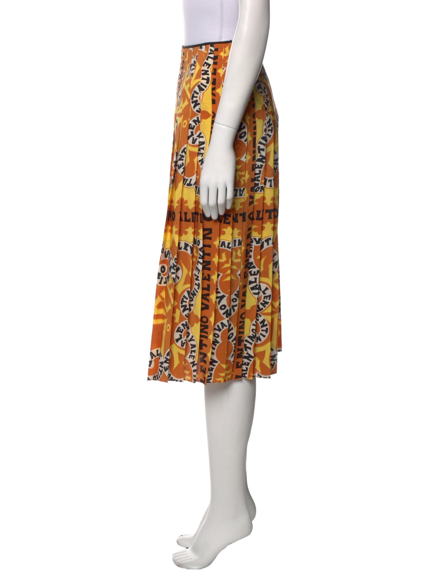 Valentino Silk Knee-Length Skirt