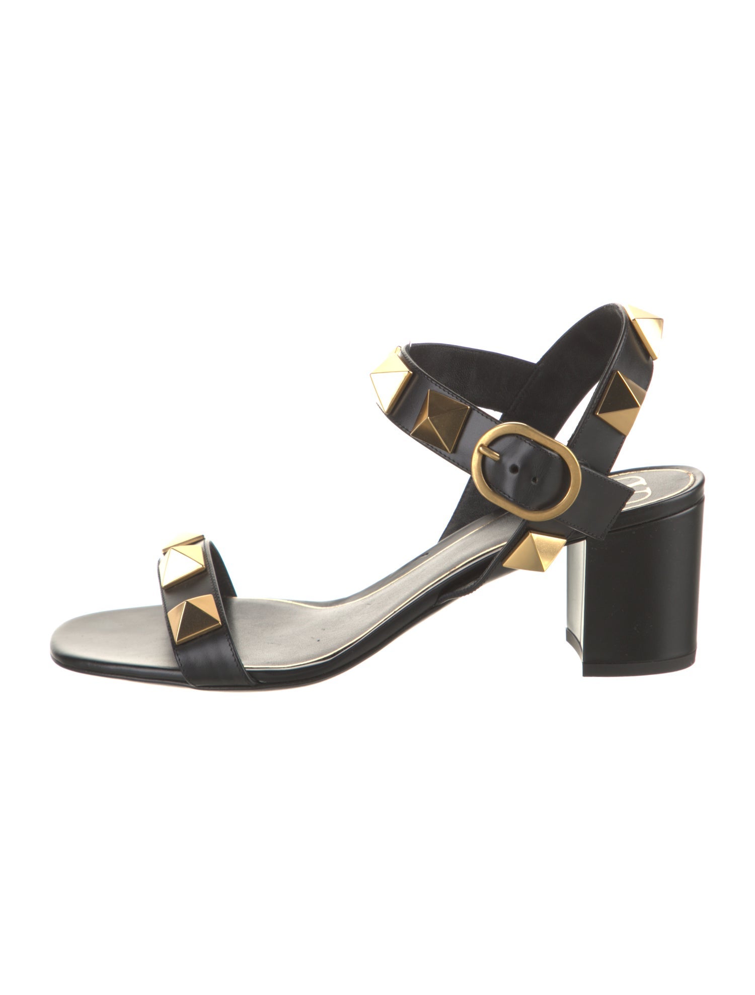 Valentino Rockstud Accents Leather Sandals