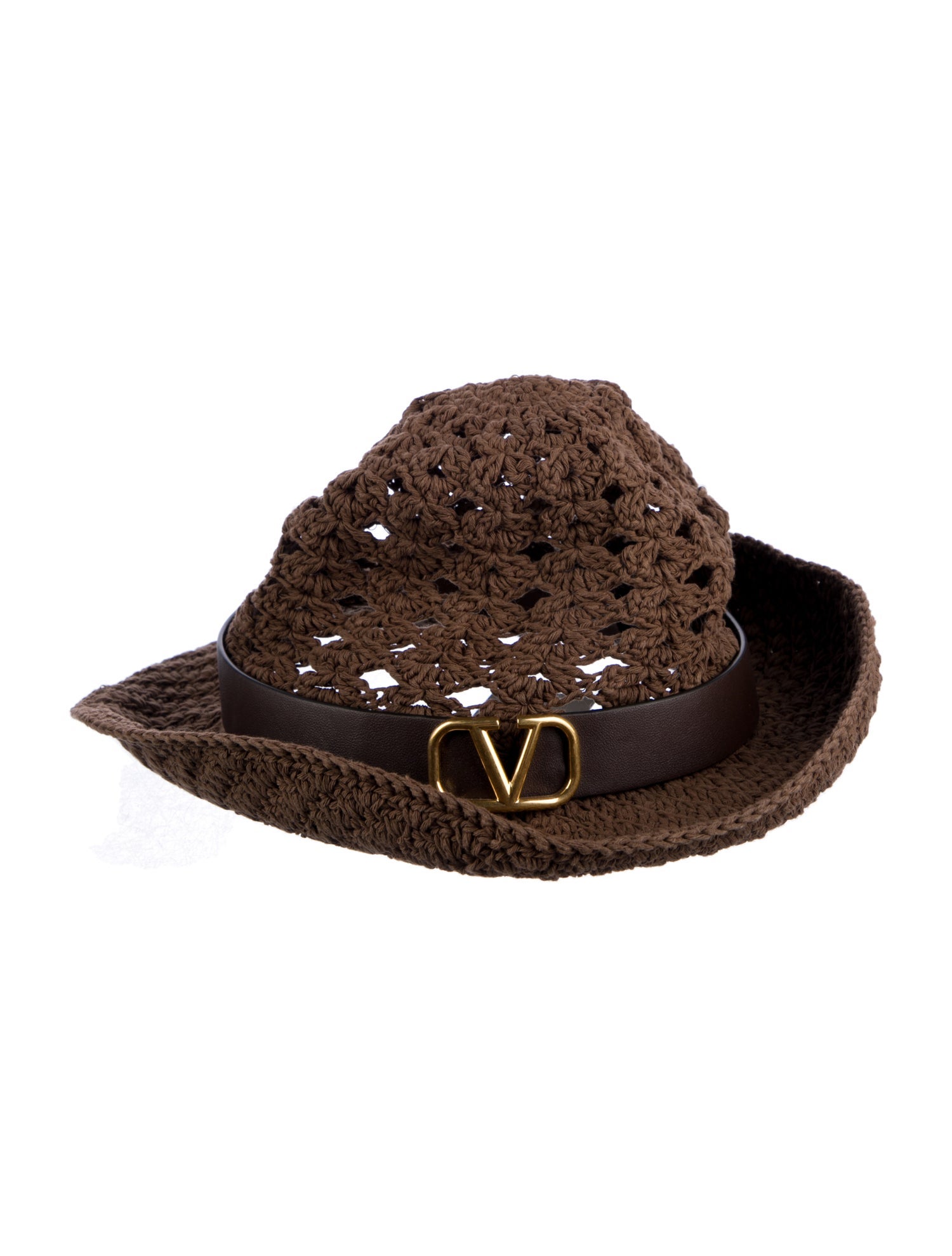 Valentino V Logo Signature Fedora Hat
