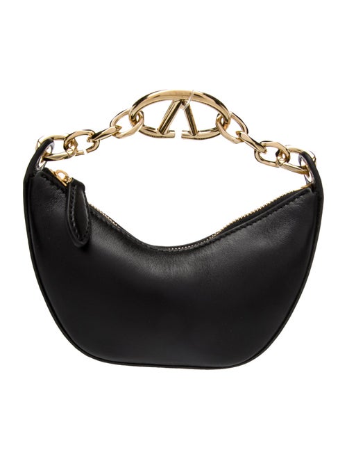 Valentino Leather VLogo Moon Mini