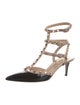 Valentino Rockstud Accents Patent Leather T-Strap Pumps