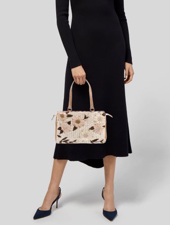 Valentino Straw Top Handle Bag