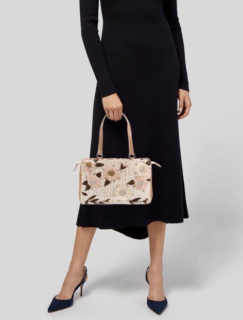 Valentino Straw Top Handle Bag