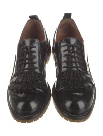 Valentino Rockstud Accents Patent Leather Oxfords