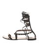 Valentino Rockstud Accents Leather Gladiator Sandals