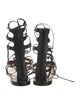 Valentino Rockstud Accents Leather Gladiator Sandals