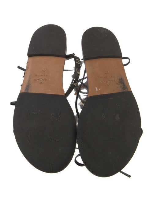 Valentino Rockstud Accents Leather Gladiator Sandals