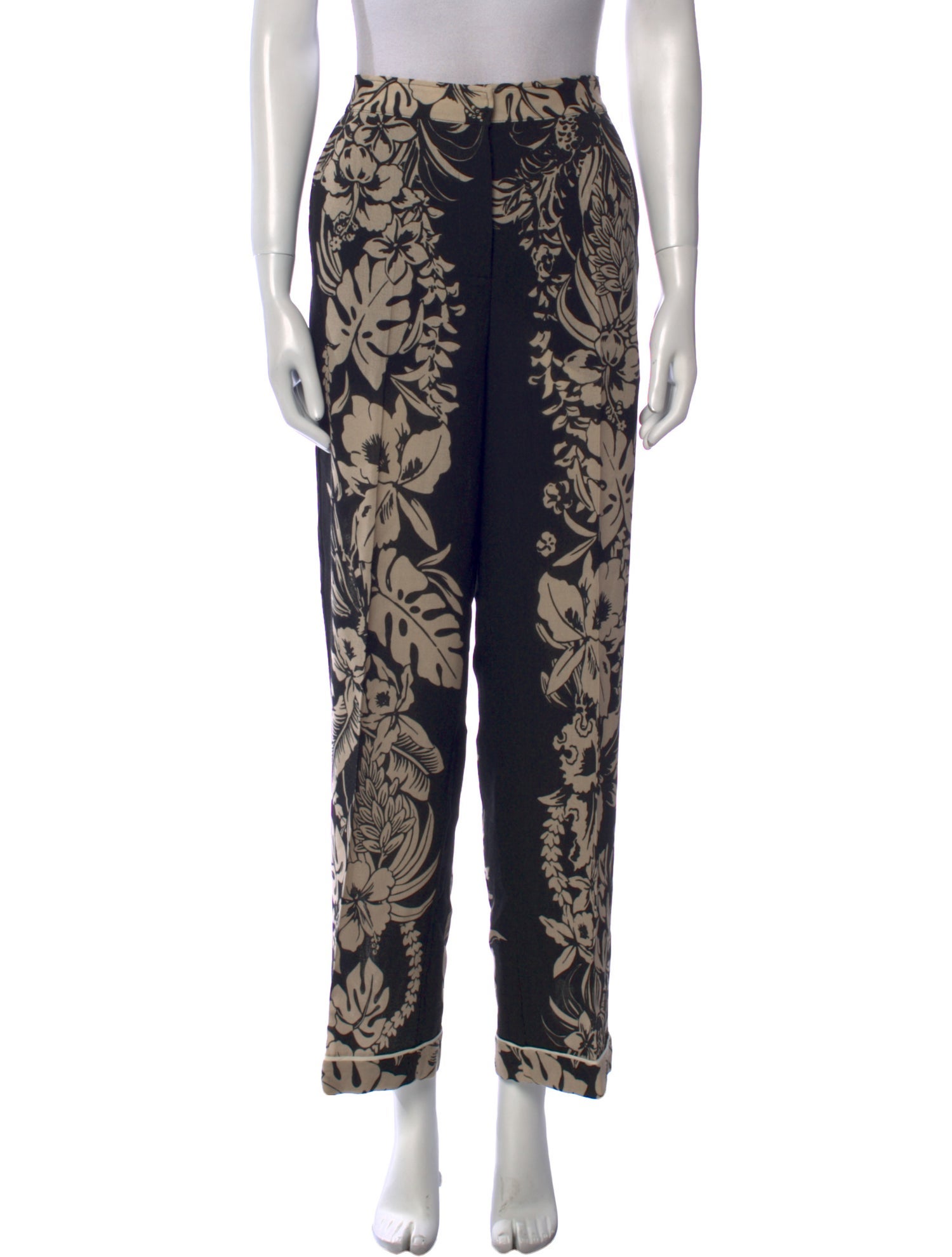 Valentino Virgin Wool Wide Leg Pants