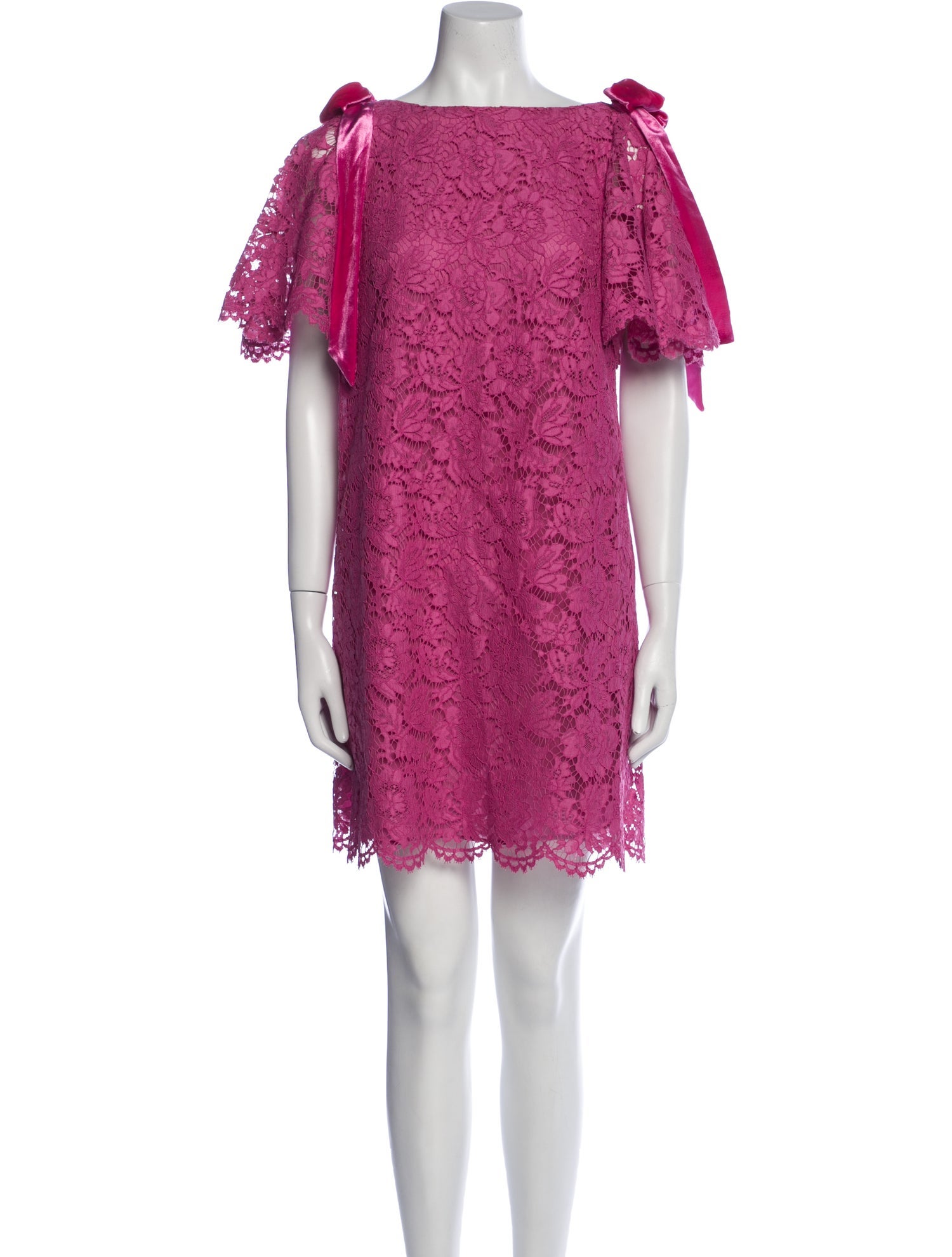 Valentino Lace Pattern Mini Dress