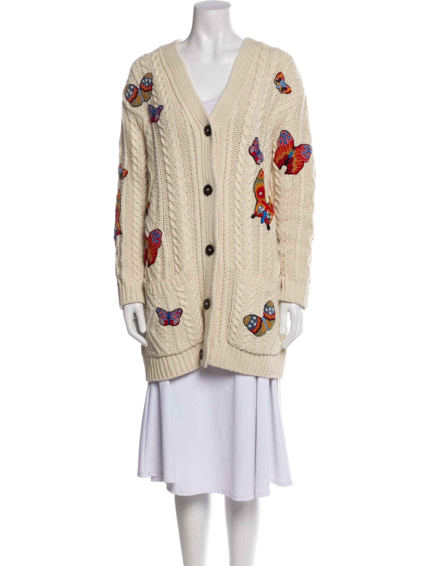 Valentino Alpaca Printed Sweater