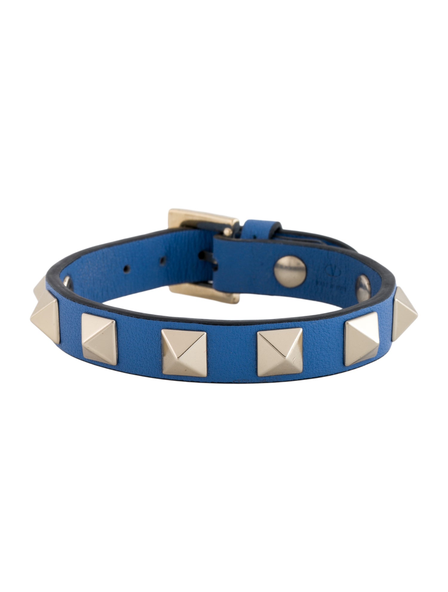 Valentino Leather Rockstud Wrap Bracelet