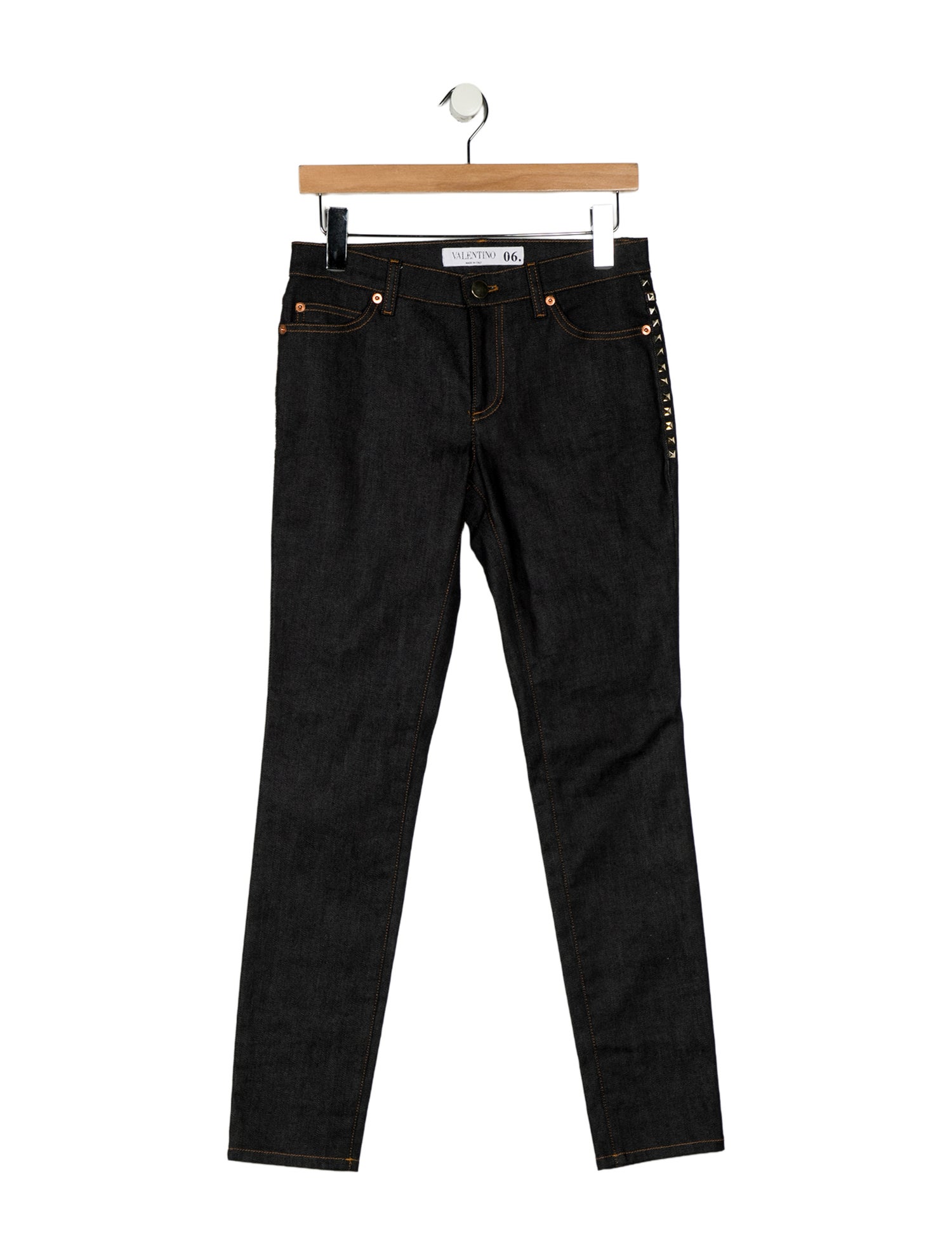 Valentino Mid-Rise Skinny Leg Jeans