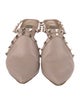 Valentino Rockstud Accents Leather Mules